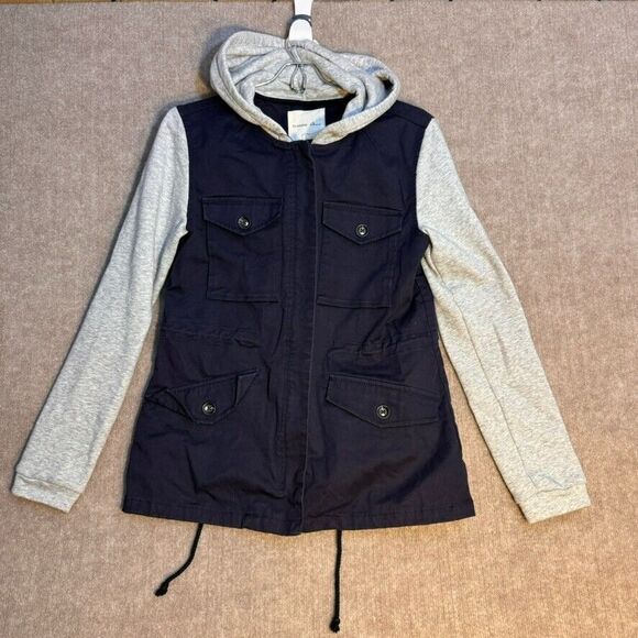 Blossom Clover Sm Women's Hooded Chore Coat Style Jacket - Picture 1 of 9